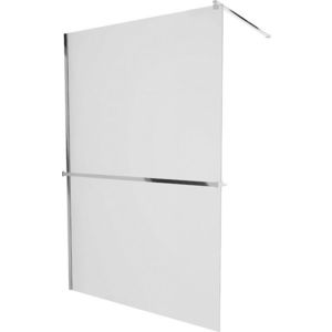 MEXEN/S - KIOTO Sprchová zástena WALK-IN s poličkou a držiakom uterákov 90 x 200, matné sklo 8 mm, chróm 800-090-121-01-30 vyobraziť