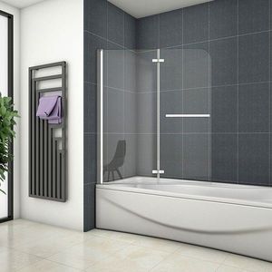 H K - Vaňová zástena S22H 95x140cm - dvojdielna sklopná, číre sklo SE-S22H-95 vyobraziť