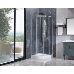 HOPA - Sprchovací kút LUGO - FARBA rámu - Chróm / Leštený hliník (ALU), Rozmer A - 80, Rozmer B - 80, Rozmer C - 195, Výplň - Číre bezpečnostné sklo - 5 mm OLBLUGO80CC vyobraziť