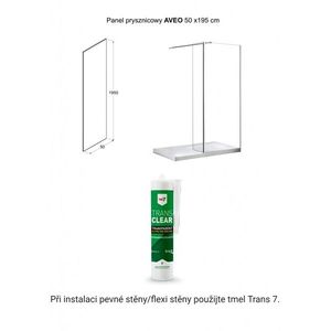 BESCO - Pevná stena AVEO a AVEO DUE - Pevná stena - 50 cm BCAVEO50 vyobraziť