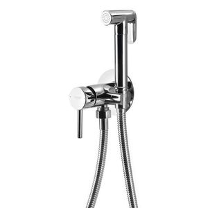 AQUALINE - Podomietková bidetová batéria so Stop sprškou, hadica 1, 2m, guľatá, chróm SK302 vyobraziť