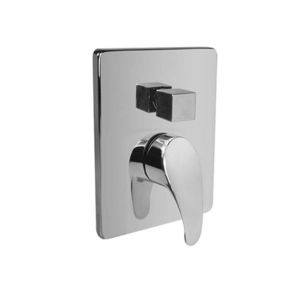 Mereo Sprchová podomietková batéria s prepínačom, Sonáta, Mbox, hranatý kryt, chróm CB60106C vyobraziť