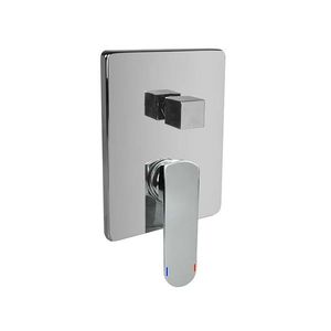 Mereo Sprchová podomietková batéria s prepínačom, Mada, Mbox, hranatý kryt, chróm CBQ60106MC vyobraziť