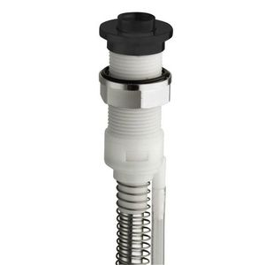 SILFRA - FOLLOW ME Sprchová priechodka s odvodnením na okraj vane vrátane hadice a drenážneho kusu, guľatá, čierná matna PD46713 vyobraziť