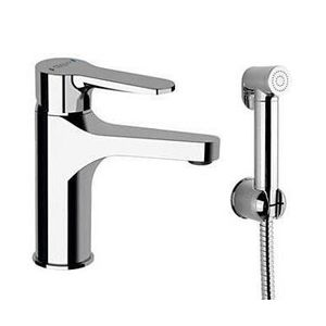 Bruckner - SIEGER Umývadlová stojánkova batéria s ručnou bidetovou sprškou, chróm 914.013.1 vyobraziť