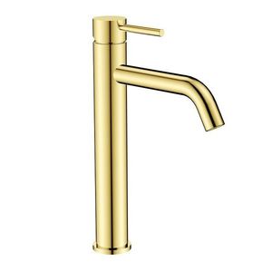 BESCO - Vysoká stojanková umývadlová batéria VEO I zlatá BABUVIZL vyobraziť