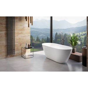 BESCO - Voľne stojaca vaňa MOYA biela lesklá - Farba - Biela lesklá, Farba sifónu - Grafitová, Rozmer vane - 160 × 68 cm VANMOYA160GC vyobraziť