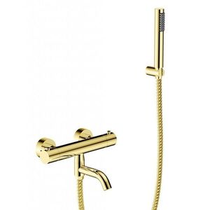 BESCO - Nástenná termostatická vaňová batéria VEO zlatá s príslušenstvom BABWVSTZL vyobraziť