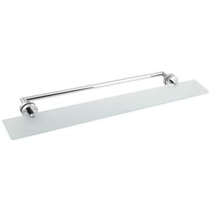 POLYSAN - X-ROUND polica s držiakom osušky na sklenenú zástenu, chróm XR458 vyobraziť