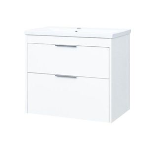 Mereo Vigo, kúpeľňová skrinka s keramickým umývadlom 81 cm, biela CN312 vyobraziť