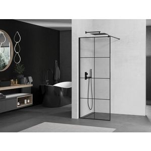 OLSEN SPA - Walk-in sprchovací kút ALBOX BLACK - FARBA rámu - Čierna, Rozmer A - 90, Rozmer C - 195, Smer zatvárania - Univerzálne Ľavé / Pravé, Výplň - Maľované bezpečnostné sklo - 6 mm OLBALBO90BC vyobraziť