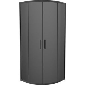 MEXEN - Rio sprchovací kút štvrťkruh 90 x 90, grafit, čierna 863-090-090-70-40 vyobraziť