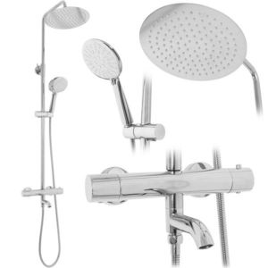 REA REA - Sprchový set s bateriou 150mm Lungo chróm REA-P6607 vyobraziť