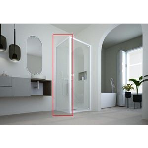 FORTE - Pevná stena DECO F1C - FARBA rámu - Hliník ossidato, Rozmer A - 80, Výplň - Číre bezpečnostné sklo - 6 mm BDE902FC348103 vyobraziť