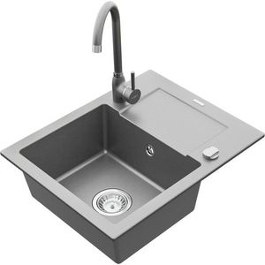 MEXEN/S MEXEN/S - Enzo granitový drez 1 s odkvapkávačom vrátane batérie Telma, biela 6506-71-670200-71 vyobraziť