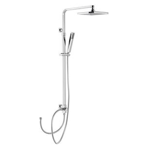 SAPHO - Sprchový stĺp k napojeniu na batériu, pevná a ručná sprcha, hranatý, chróm 1202-29 vyobraziť