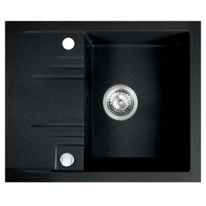 NOVASERVIS NOVASERVIS - Granitový drez s odkvapom, s prepadom z drezu, grafit DRGM48/58HA vyobraziť