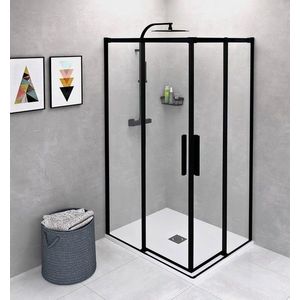 POLYSAN - ALTIS BLACK obdĺžniková sprchová zástena 1000x800 L/P varianta, rohový vstup AL1512BAL1582B vyobraziť