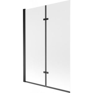 MEXEN - Castor vaňová zástena 2-krídlo 120 x 150, dekor, čierna 892-120-002-70-30 vyobraziť
