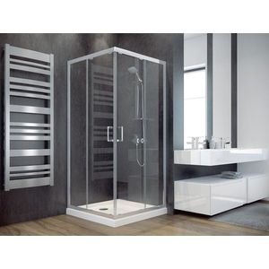 BESCO - Štvorcový sprchovací kút MODERN 185 + vanička z liateho mramoru BCCTVMOD90CFVEN vyobraziť