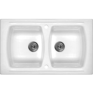 DEANTE DEANTE - Lusitano biela - Keramický drez, 2 - bowl ZCL_620N vyobraziť