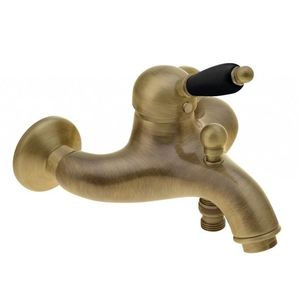 SAPHO - KIRKÉ BLACK nástenná vaňová batéria, čierna páčka, bronz KI10NB vyobraziť