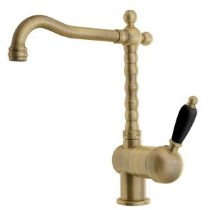 SAPHO SAPHO - KIRKÉ BLACK stojanková drezová batéria, čierna páčka, bronz KI14NB vyobraziť