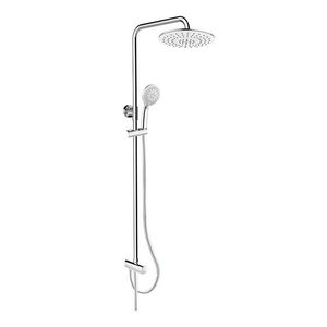 MEREO Mereo Sprchový set s tyčou, hadicou, ručnou a tanier. okrúhlou sprchou, biela CB95001SW1 vyobraziť