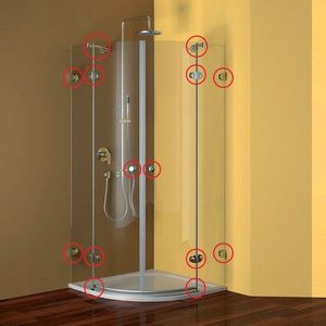 Mereo Kovanie oválne pre sprchové kúty CK70102E, CK70106E, CK70120E, komplet CK93 vyobraziť