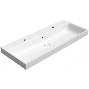 GSI - NUBES keramické dvojumývadlo 120x50cm, biela ExtraGlaze 9624211 vyobraziť