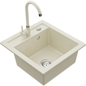 MEXEN/S MEXEN/S - Vito granitový drez 1-miska vrátane batérie Telma, béžováy 6503-69-670200-69 vyobraziť