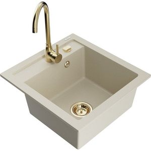 MEXEN/S MEXEN/S - Vito granitový drez vrátane batérie Telma, béžová 6503-69-670200-50 vyobraziť