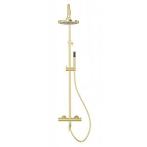 BESCO - Nástenný termostatický sprchový a vaňový set VEO zlatá BABPVNTIZL vyobraziť