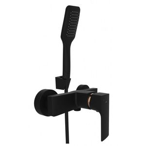 Rubineta - Sprchová batéria MODENA-12/K čierna-zlatá OLBAMOD12KBG vyobraziť