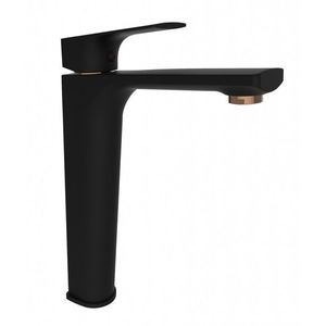 Rubineta - Umývadlová vysoká batéria MODENA-18D čierna-zlatá OLBAMOD18DBG vyobraziť