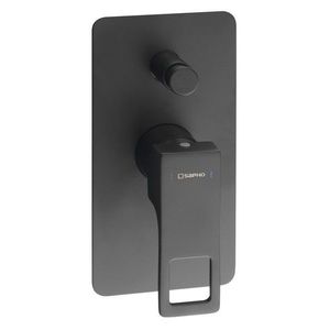 SAPHO - FORATA podomietková sprchová batéria, 2 výstupy, čierna matná FT042/15 vyobraziť