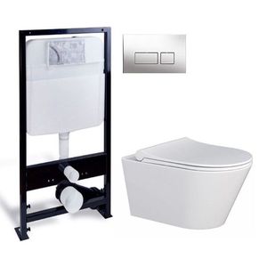 PRIM předstěnový instalační systém s chromovým tlačítkem 20/0041 + WC MYJOYS MY1 + SEDADLO PRIM_20/0026 41 MY1 vyobraziť