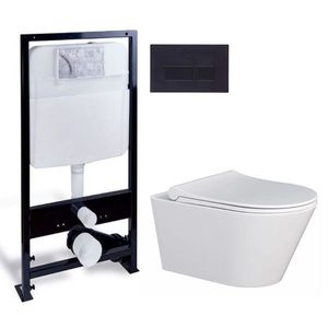 PRIM predstenový inštalačný systém s čiernym tlačidlom 20/0044 + WC MYJOYS MY1 + SEDADLO PRIM_20/0026 44 MY1 vyobraziť