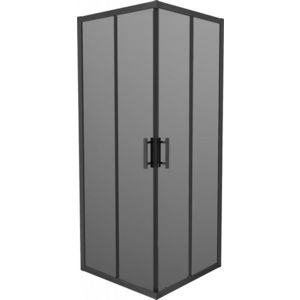 MEXEN - Rio sprchovací kút štvorec 80 x 80, grafit, čierna 860-080-080-70-40 vyobraziť