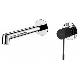 SAPHO - SOLARIS podomietková dvojprvková umývadlová batéria, chróm/čierna mat WD008CB vyobraziť