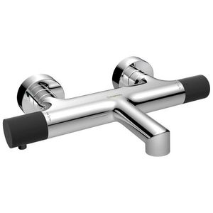 SAPHO - SOLARIS nástenná vaňová batéria, chróm/čierna mat WD010CB vyobraziť