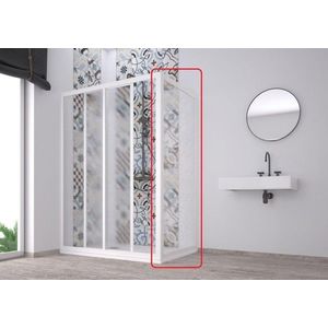 FORTE - Pevná stena ACRIL - FISSA A - FARBA rámu - Biela, Rozmer A - 87-90, Rozmer C - 190.2, Smer zatvárania - Univerzálne Ľavé / Pravé, Výplň - Číre bezpečnostné sklo - 3 mm OLNFC1CC130031 vyobraziť