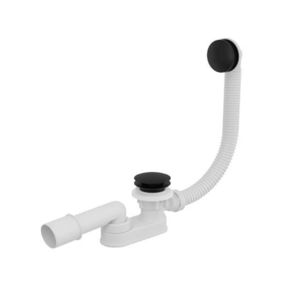 BESCO - Vaňový sifón Click-Clack s prepadom - Farba - Čierna VANSABKKP vyobraziť