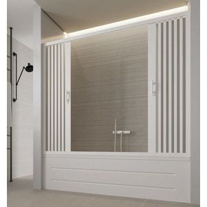 FORTE - Vaňová zástena FLEX - VASCA MARTE NEW - Rozmer A - 140 - 170 cm, Rozmer C - 150 cm, Typ otvárania - Zatváranie do stredu OLBBXF210001 vyobraziť