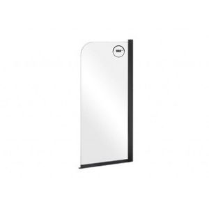 BESCO - Vaňová zástena PRIME 1 - FARBA rámu - Čierna, Rozmer A - 70 cm, Smer zatvárania - Univerzálny Ľavé / Pravé, Výplň - Číre bezpečnostné sklo - 5 mm BCPRIM70BC vyobraziť