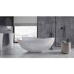 BESCO - Voľne stojaca vaňa SIYA biela - Farba sifónu - Čierna, Rozmer vane - 171, 5 × 101 cm VANSIYA170WB vyobraziť