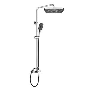 Mereo Viana sprchová batéria s hlavovou hranatou sprchou, čierna CBE60104SG vyobraziť