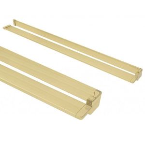 REA - Držiak na uteráky s poličkou pre sprchovú zástenu zlatá kartáčovaná REA-46000 vyobraziť