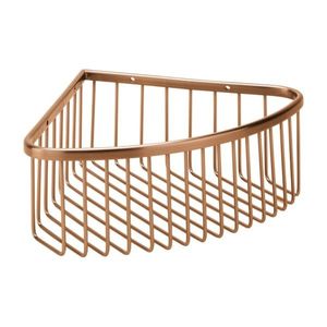 HOPA - Polička do sprchy rohová, 265×90×205 mm - Farba - Ružové zlato brúsená KDBE155208312 vyobraziť