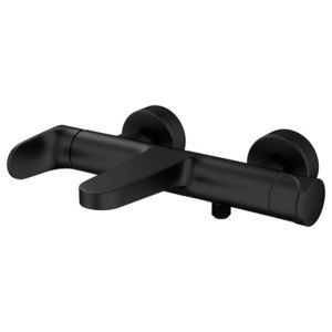 CERSANIT - Nástenná vaňová batéria INVERTO, páková, čierna + zlatý úchyt (S951-314) 2. akosť vyobraziť